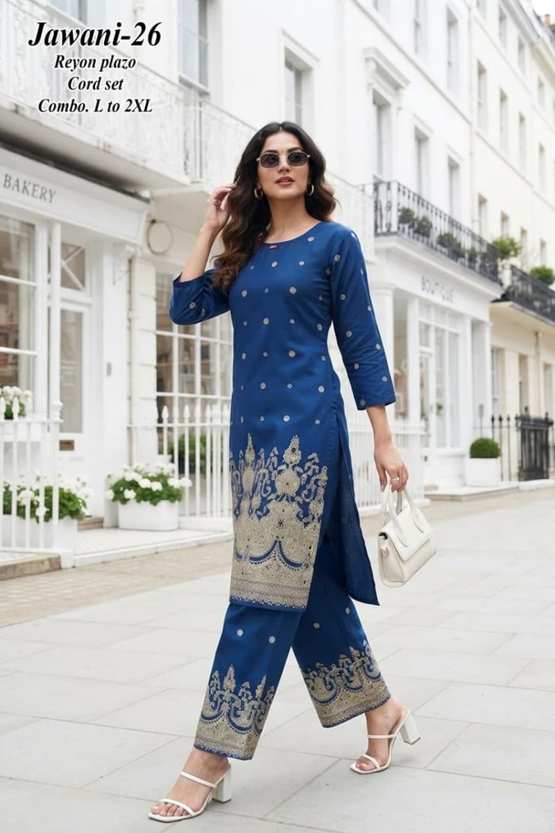 Ff Jawani Rayon Printed Co Ord Set Collections